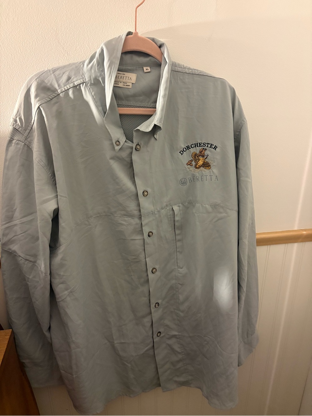 Beretta Dorchester Men’s XL Vented Shooting Hunting Shirt Long Sleeve